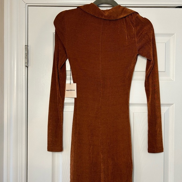 NWT SUPERDOWN Penelope Ruched Mini homecoming Dress NWT - Picture 3 of 3